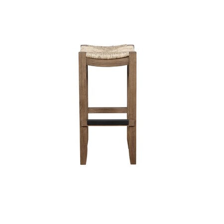 Alaterre Furniture Newport 30"H Wood Bar Stool with Rush Seat ANNP2271
